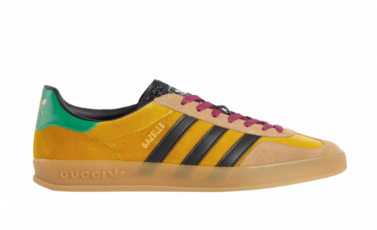 Adidas Gazelle Gucci Yellow Green Velvet