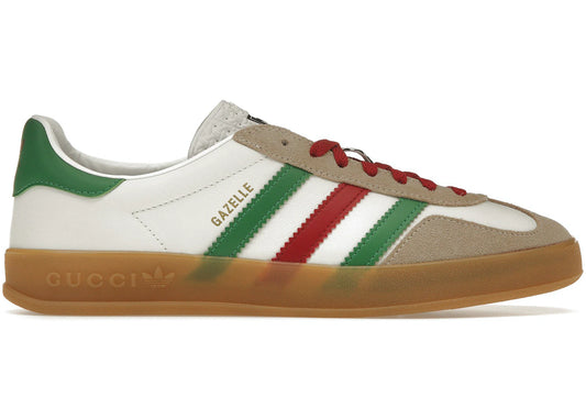 Adidas Gazelle Gucci White Green Red